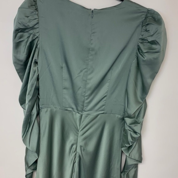 Line and Dot Maya Maxi Dress Glam Romantic Hoco Pinup Sexy Formal Womens Size S - Picture 4 of 11